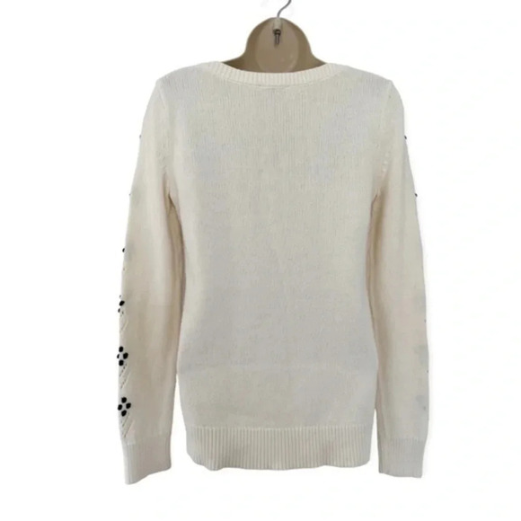 TALBOTS NWT Boatneck Cable Knit Velvet Ribbon PXL‎ - Picture 5 of 8